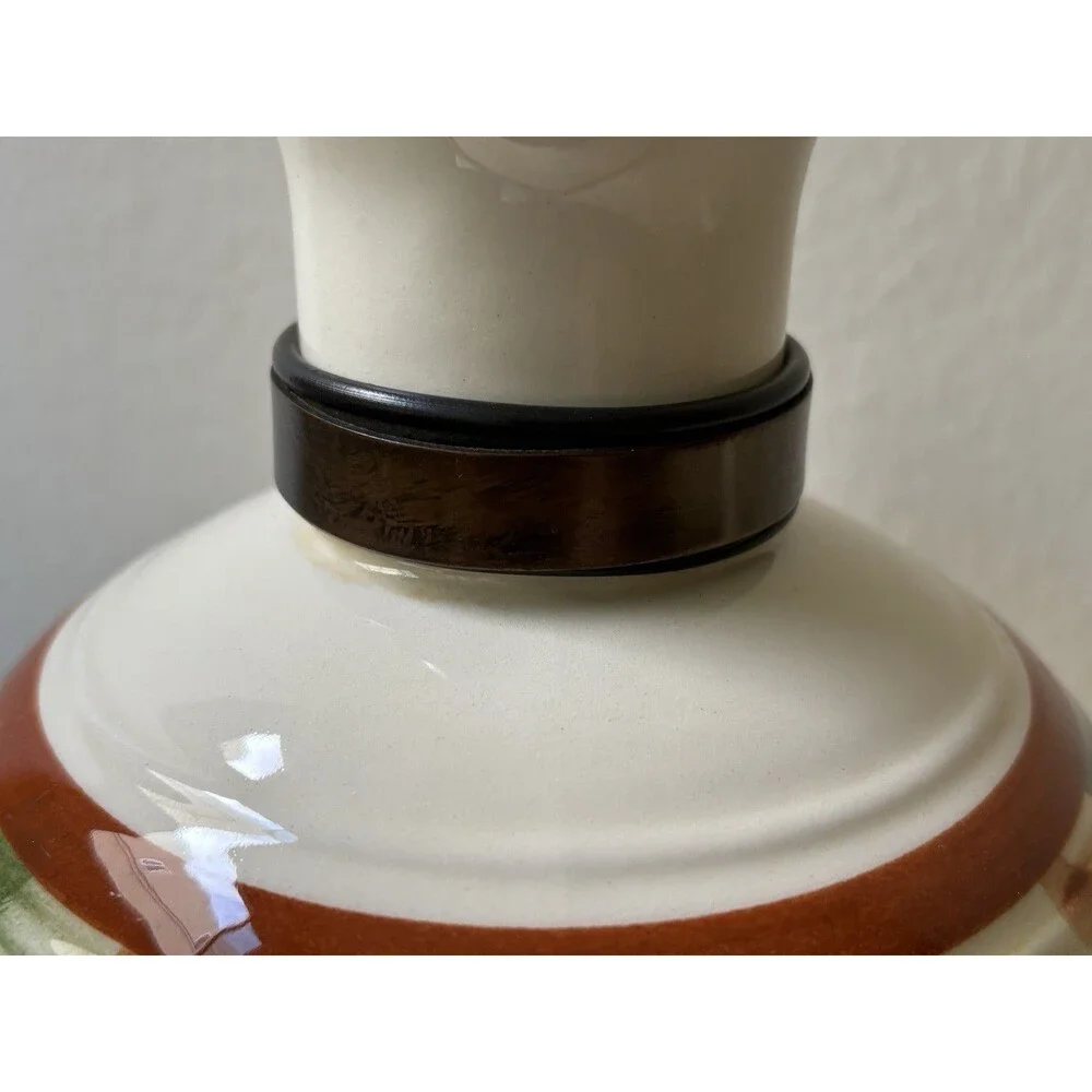 Vintage '40s/'50sVernon Kilns Vernonware Homespun Coffee Carafe with Stopper Lid